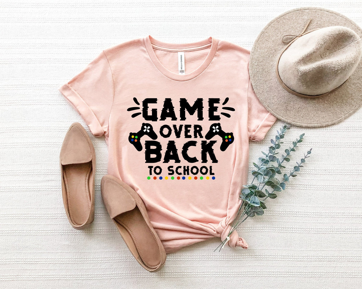 Game Over Back To School Shirt, Gaming Teacher Outfit