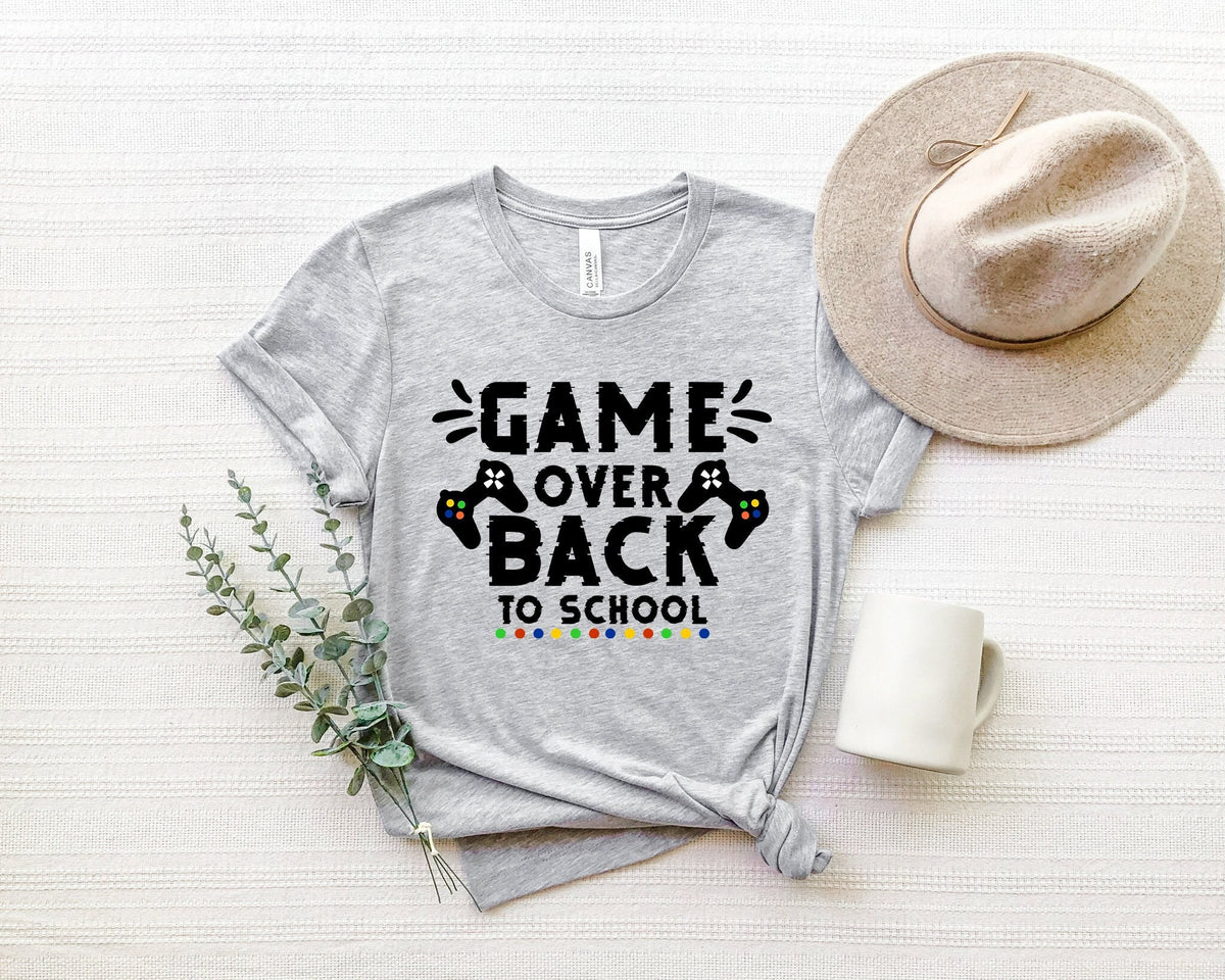 Game Over Back To School Shirt, Gaming Teacher Outfit