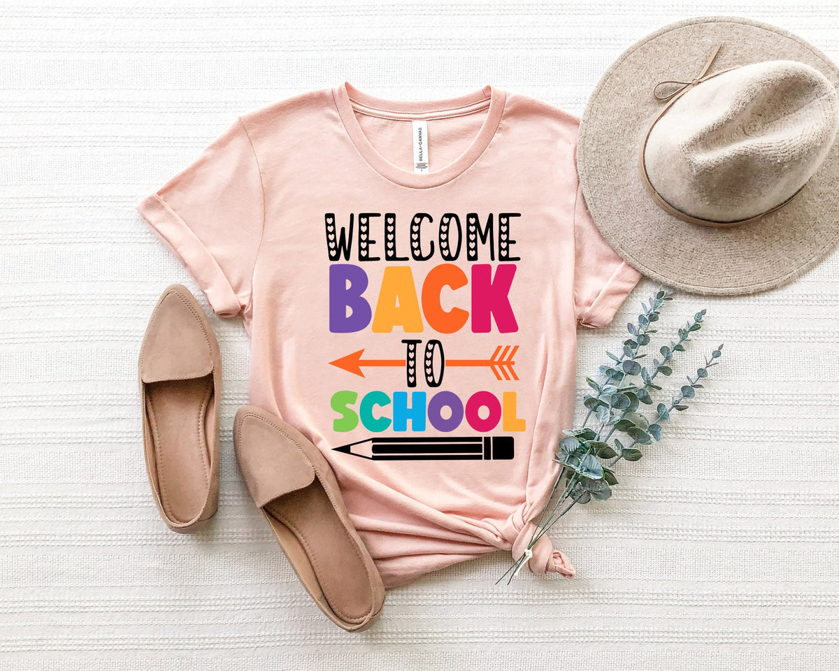 Custom Back to School Teacher T-Shirt, Apple Design