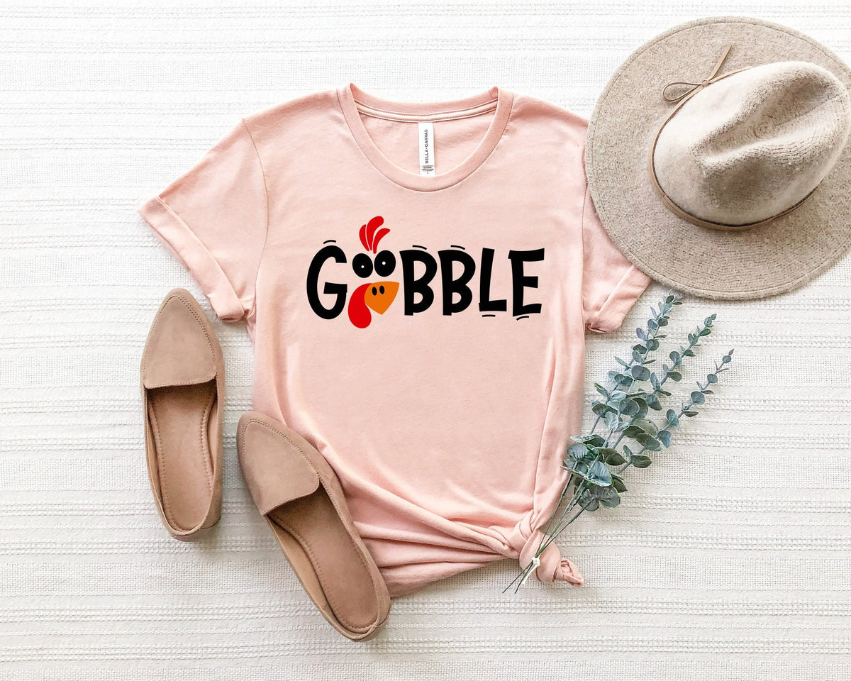 Gobble Thanksgiving Shirt: Family Dinner Tee