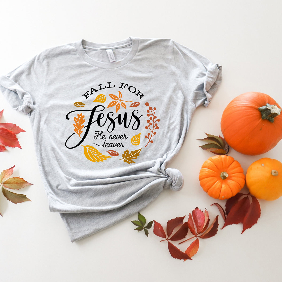 Fall For Jesus Shirt, Thanksgiving Christian Tee