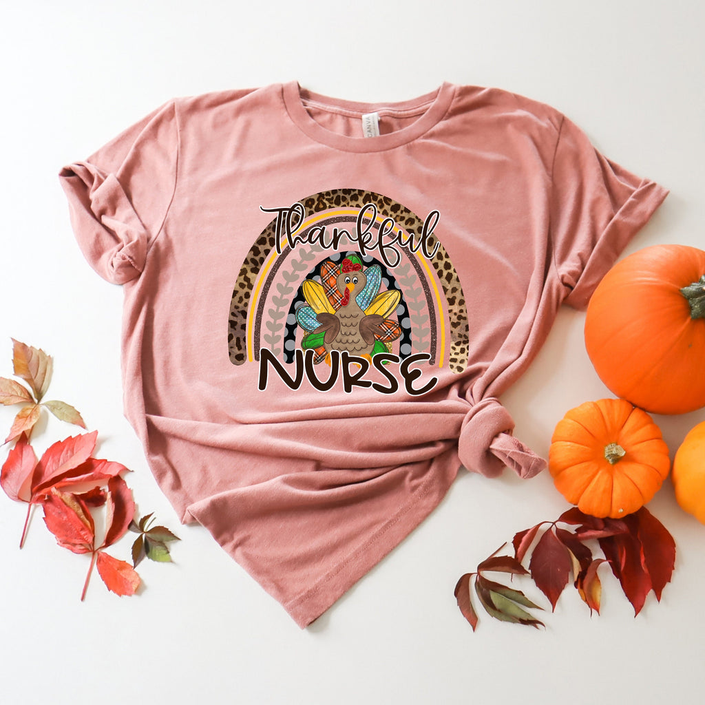 Thankful Nurse Fall Shirt: Autumn Thanksgiving Tee