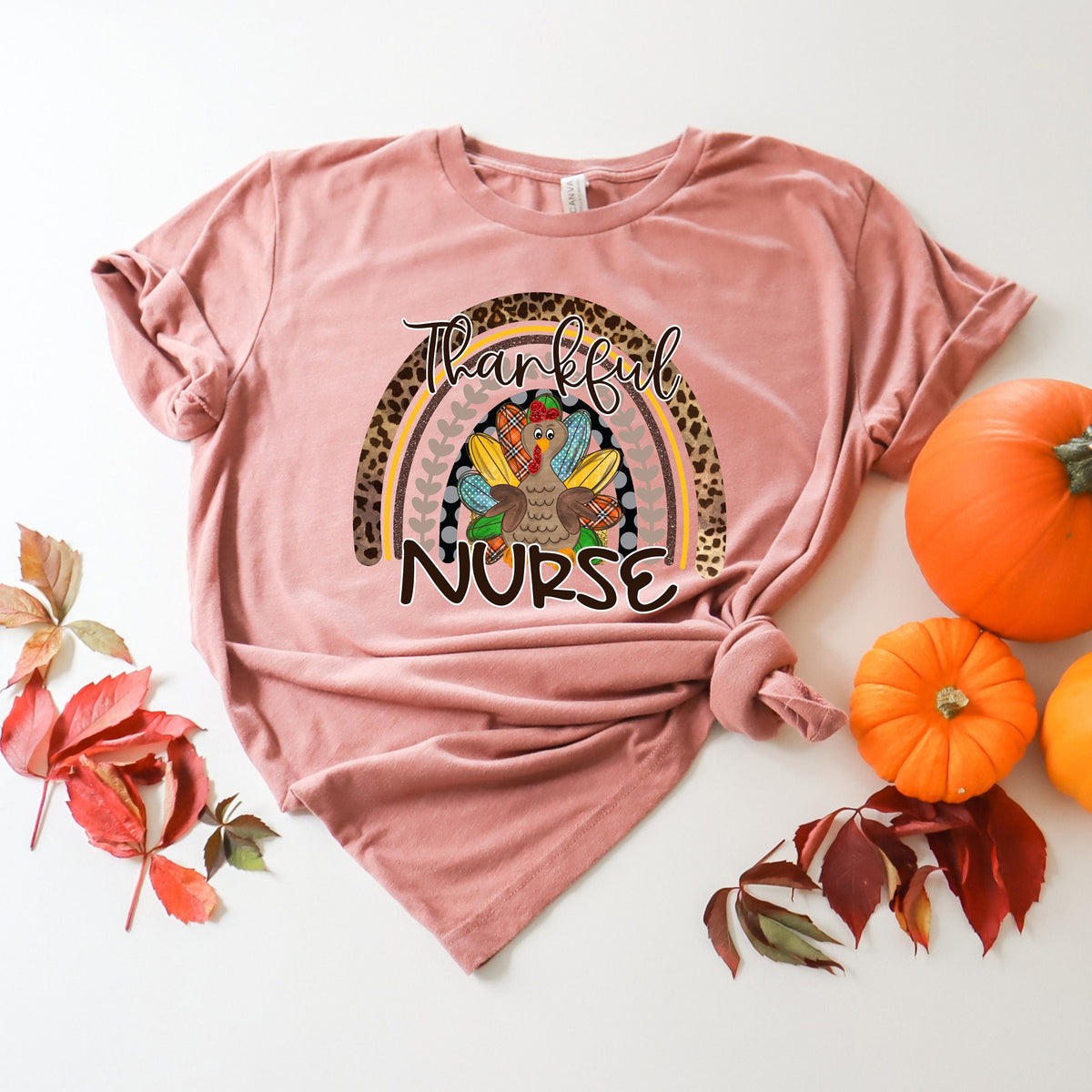 Thankful Nurse Fall Shirt: Autumn Thanksgiving Tee