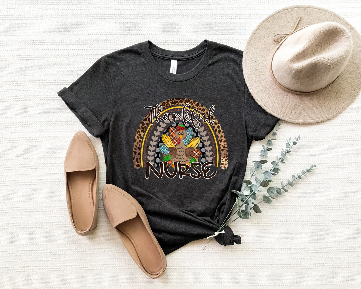 Thankful Nurse Fall Shirt: Autumn Thanksgiving Tee