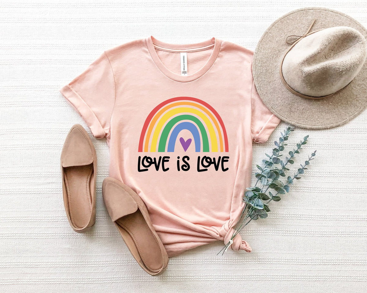 Love is Love Shirt: Pride LGBTQ Rainbow Tee