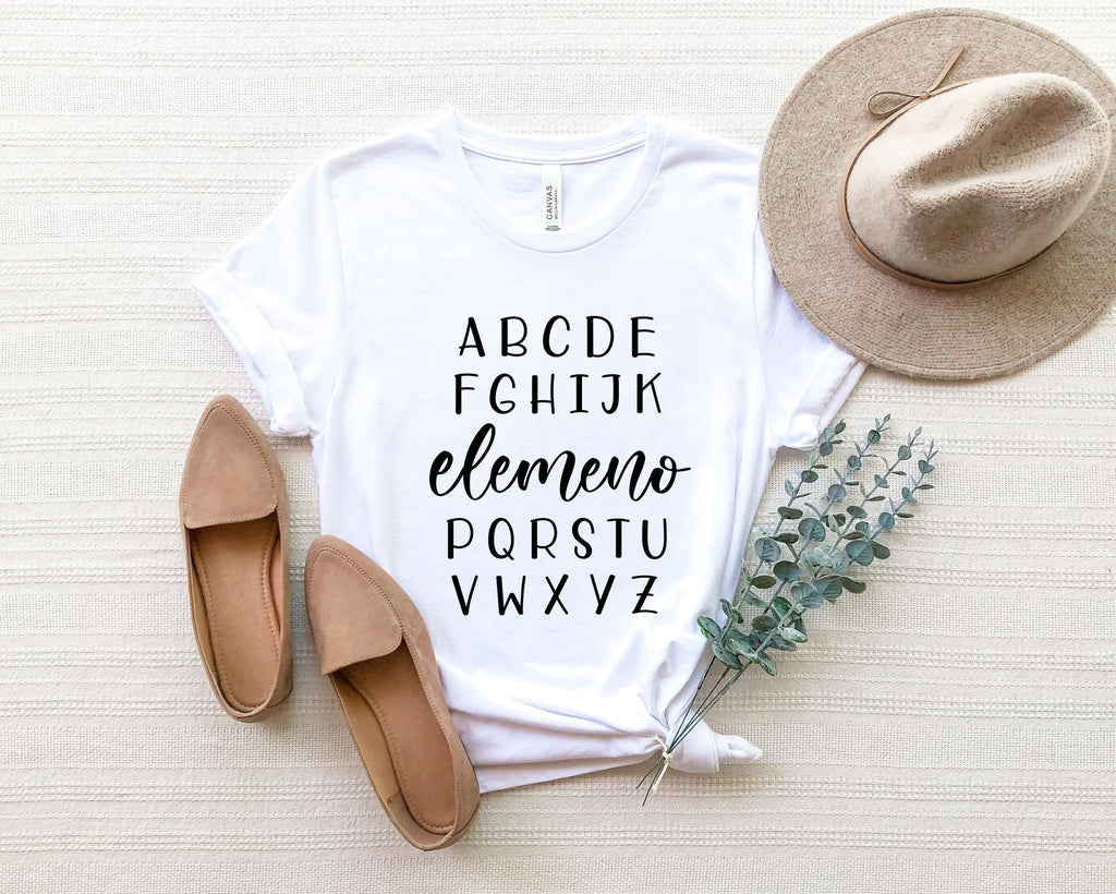 ABC Elemeno Teacher Shirt: Elementary Alphabet Tee