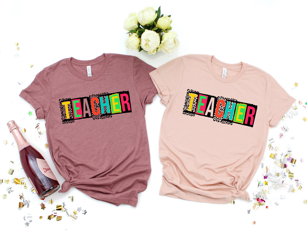 First Day of School Teacher Shirt: Colorful Back to School Tee
