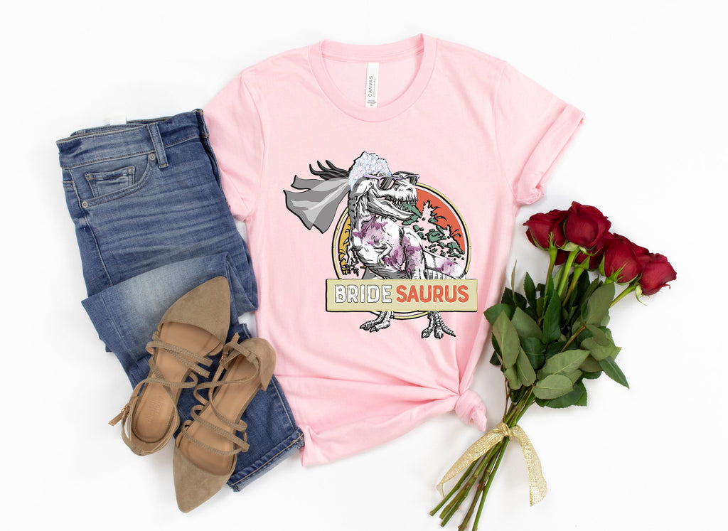 BrideSaurus GroomSaurus Matching Wedding T-Shirts