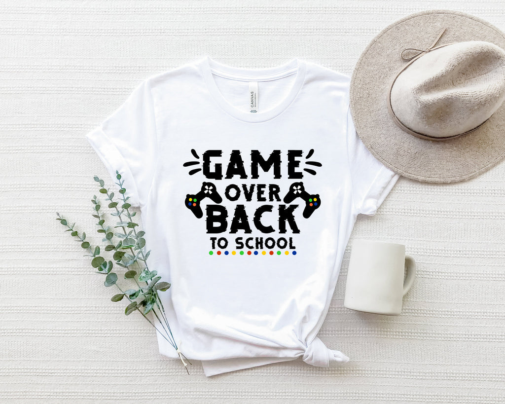 Game Over Back To School Shirt, Gaming Teacher Outfit