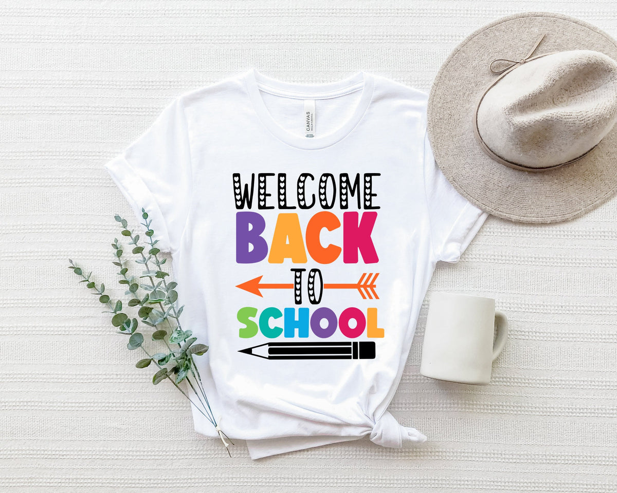 Custom Back to School Teacher T-Shirt, Apple Design