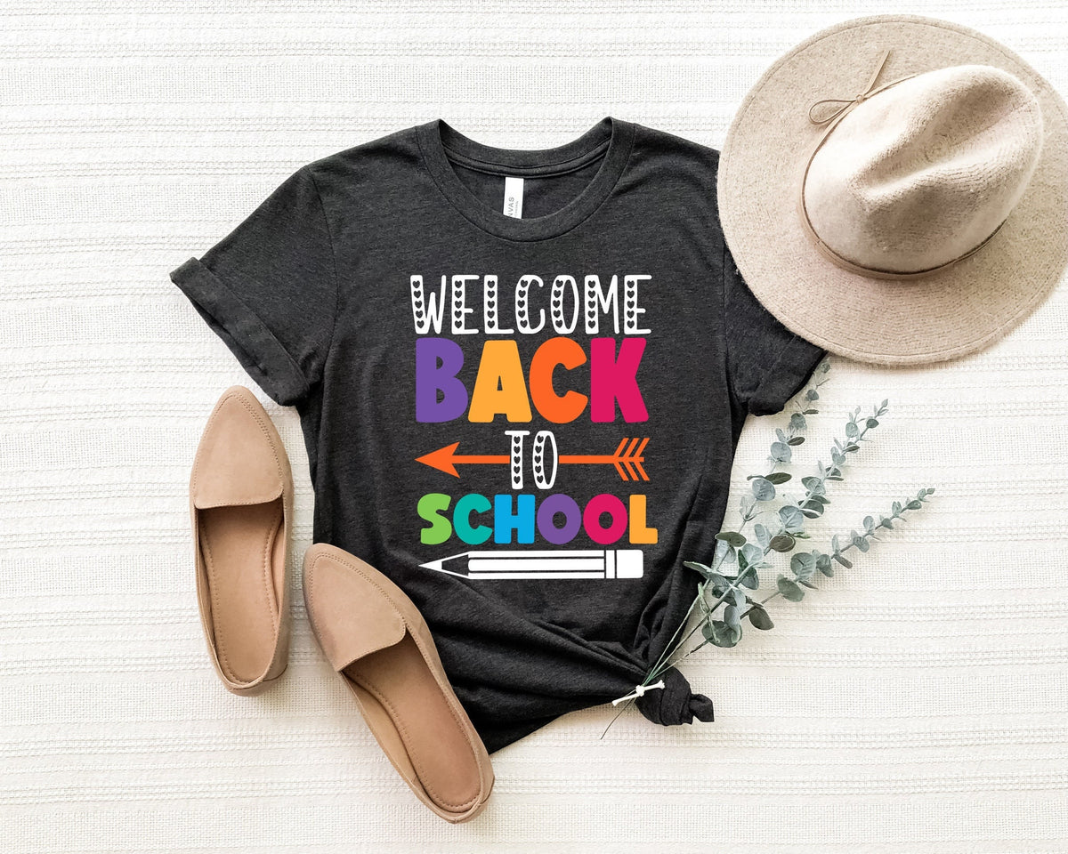 Custom Back to School Teacher T-Shirt, Apple Design