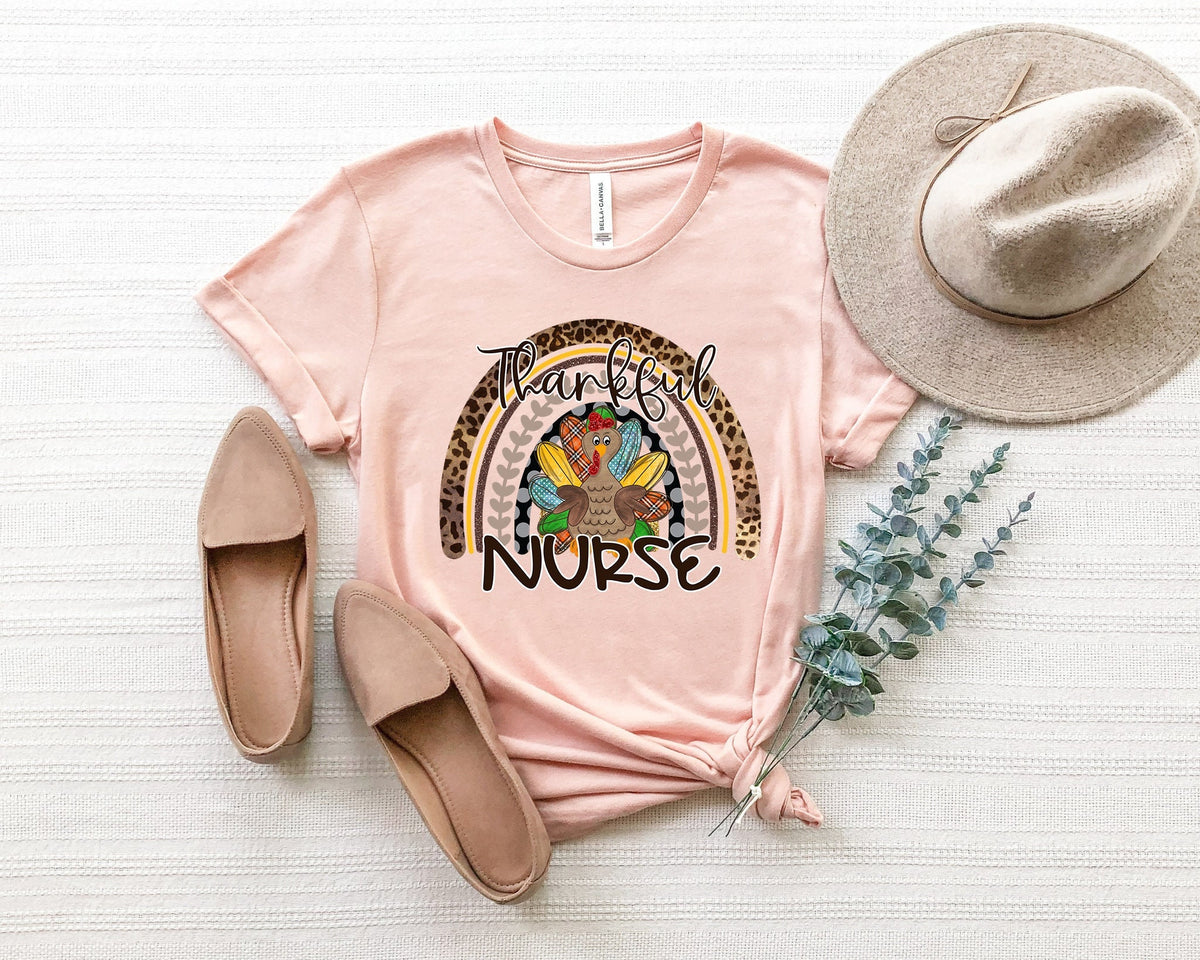 Thankful Nurse Fall Shirt: Autumn Thanksgiving Tee