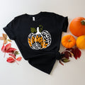 Leopard Sunflower Pumpkin Shirt - Fall Thanksgiving Tee