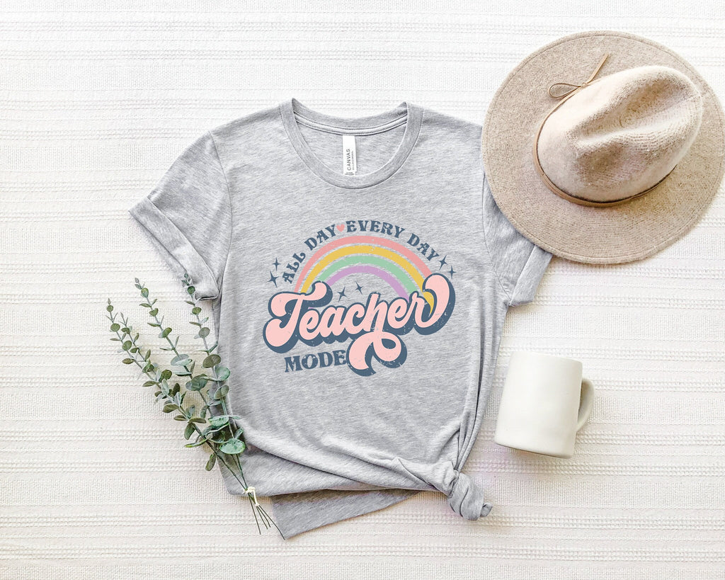 Teacher Mode Shirt: Funny Teacher Life Tee