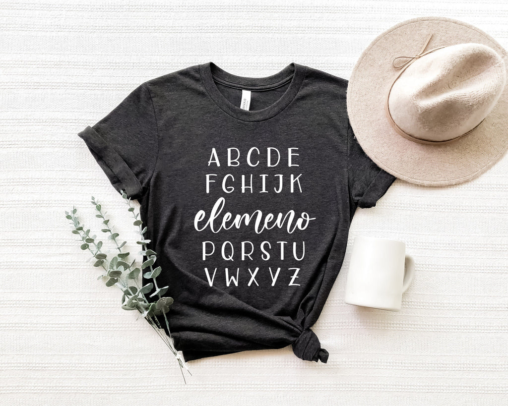 ABC Elemeno Teacher Shirt: Elementary Alphabet Tee