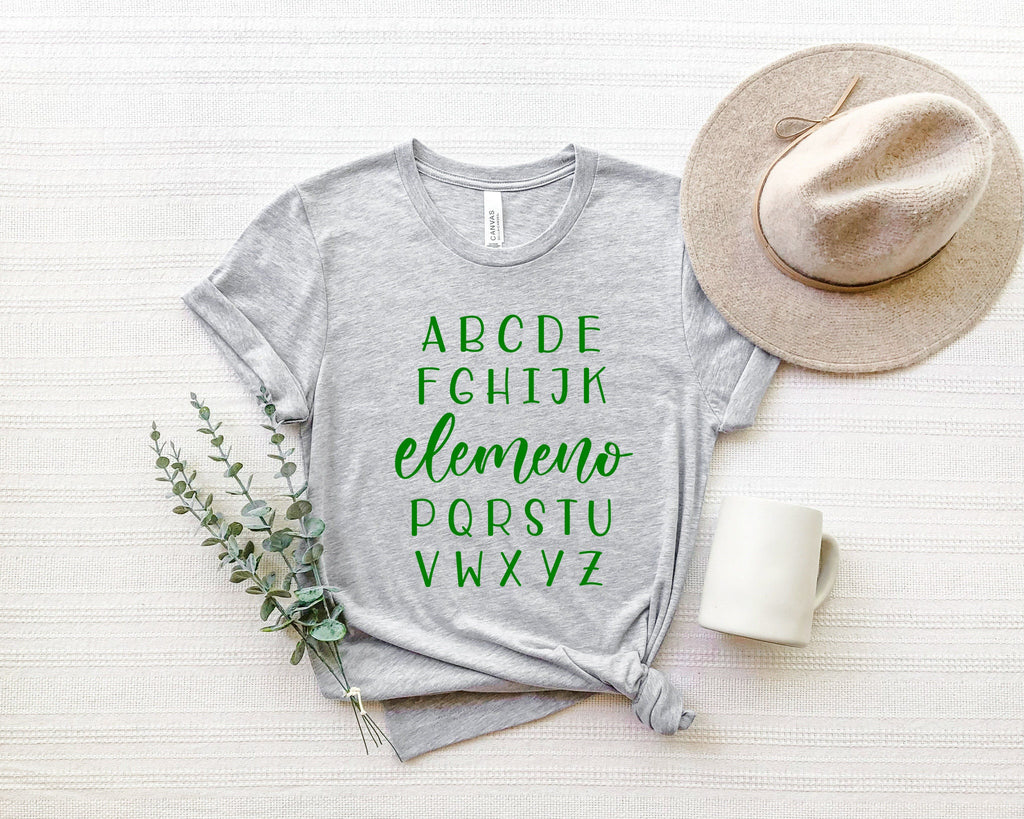 ABC Elemeno Teacher Shirt: Elementary Alphabet Tee