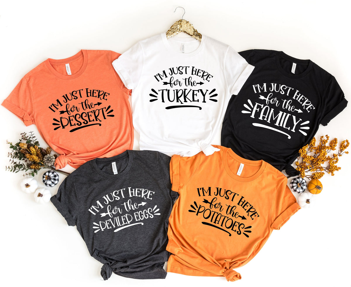 Thanksgiving Food Shirt: Matching Family Dinner Tees