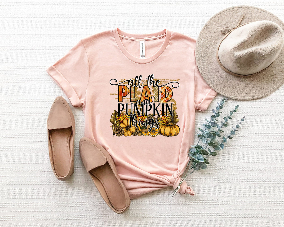 Watercolor Pumpkin T-shirt: Colorful Autumn Halloween Shirt