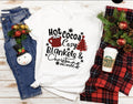 Hot Cocoa Christmas Movies Shirt: Buffalo Plaid Holiday Tee