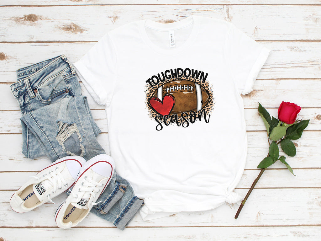 Touchdown Season Football Shirt: Game Day Tee, Fall & Halloween