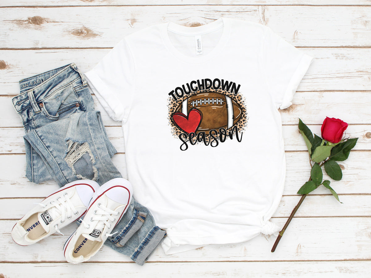 Touchdown Season Football Shirt: Game Day Tee, Fall & Halloween