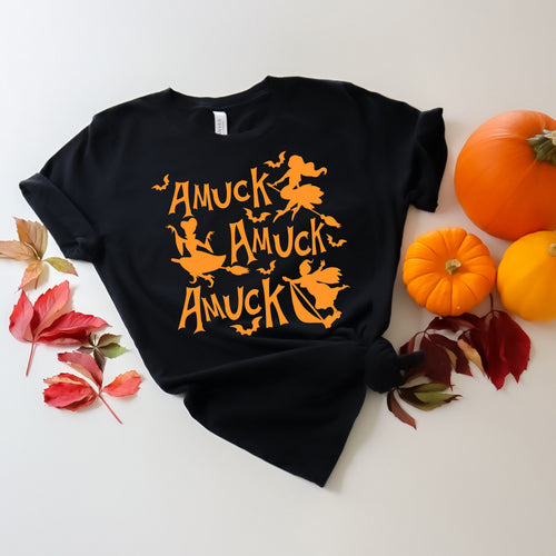 Amuck Witch Sisters Halloween Shirt, Cute Spell Shirt