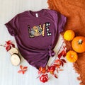 Love Thanksgiving T-Shirt: Thankful Turkey Fall Tee