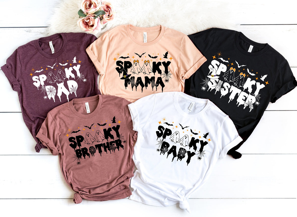 Spooky Family Halloween Shirt, Cute Party Tee