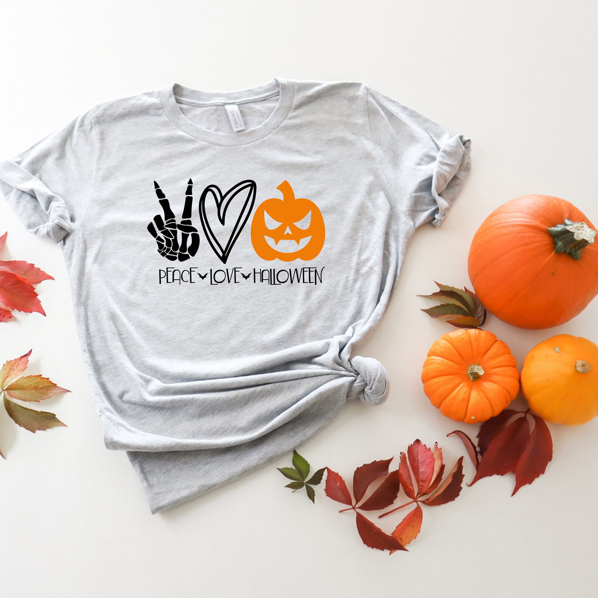 Peace Love Pumpkin Halloween Shirt