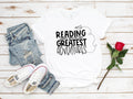 Reading Adventures Shirt: Teacher Classroom Library Tee