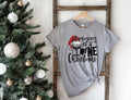 Womens Christmas T-Shirt: Dreaming of a Wine Christmas