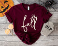 Hello Fall Shirt: Thanksgiving Autumn Women's Tee
