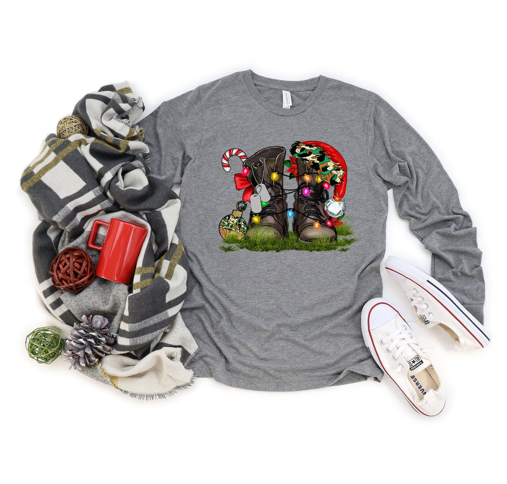 Custom Army Christmas Shirt: Military Veteran Holiday Tee