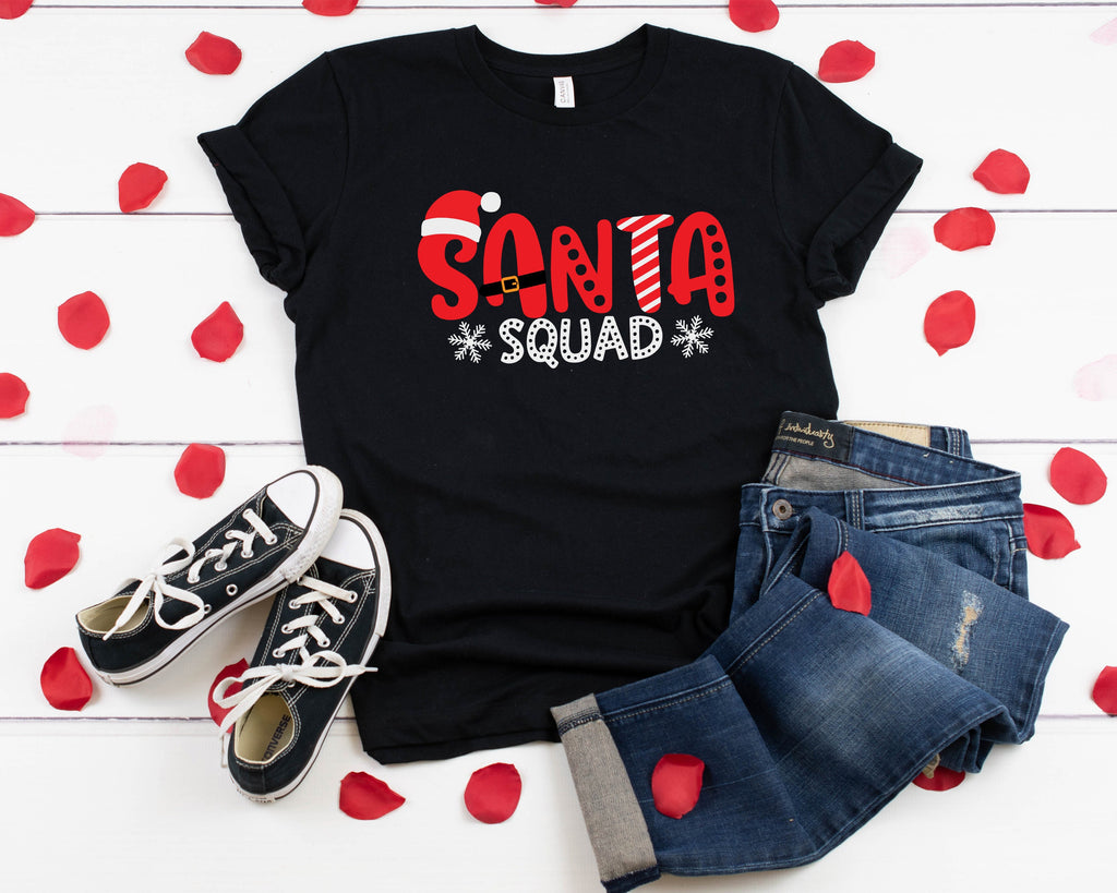 Santa Squad Christmas Matching Shirt: Family Crew Reunion