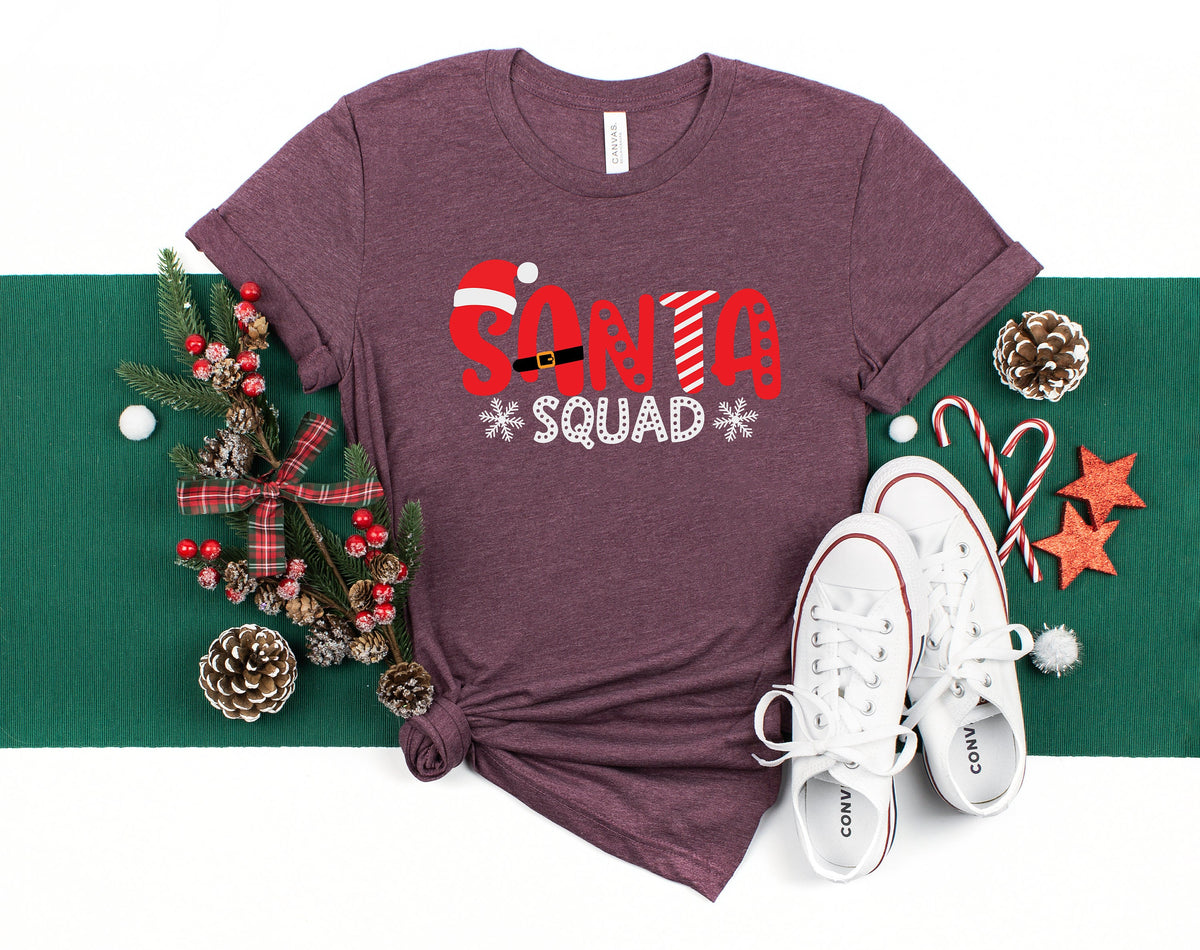 Santa Squad Christmas Matching Shirt: Family Crew Reunion