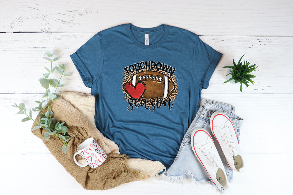 Touchdown Season Football Shirt: Game Day Tee, Fall & Halloween