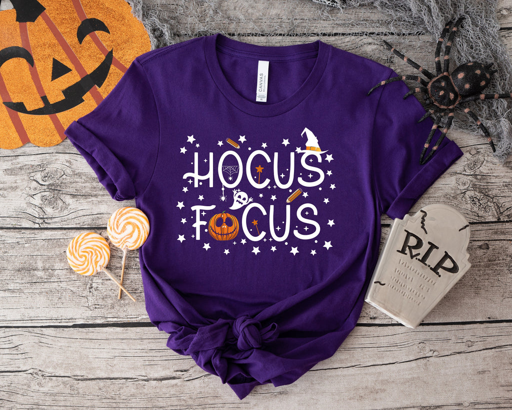 Hocus Focus Teacher Shirt: Funny Halloween School Tee