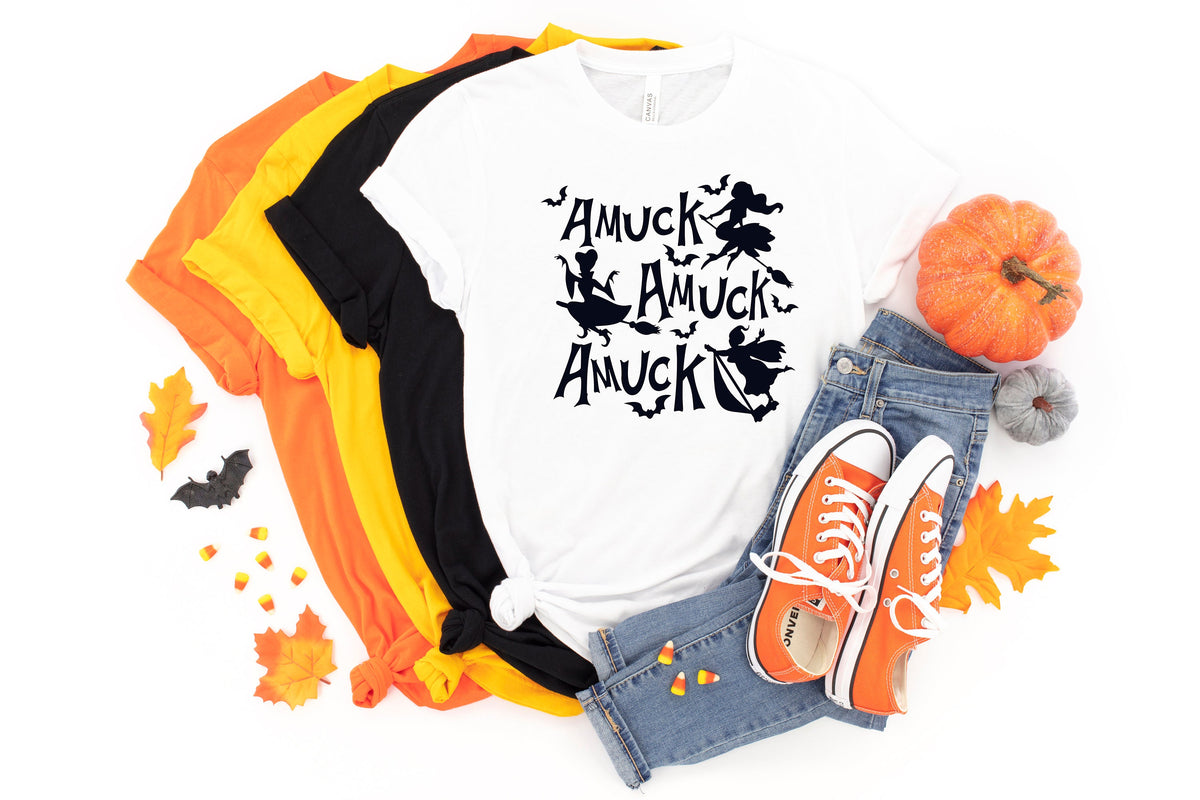 Amuck Witch Sisters Halloween Shirt, Cute Spell Shirt