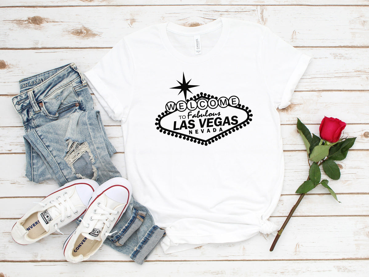 Las Vegas Bachelorette Party Shirt: Vegas Girl Trip Squad Tee