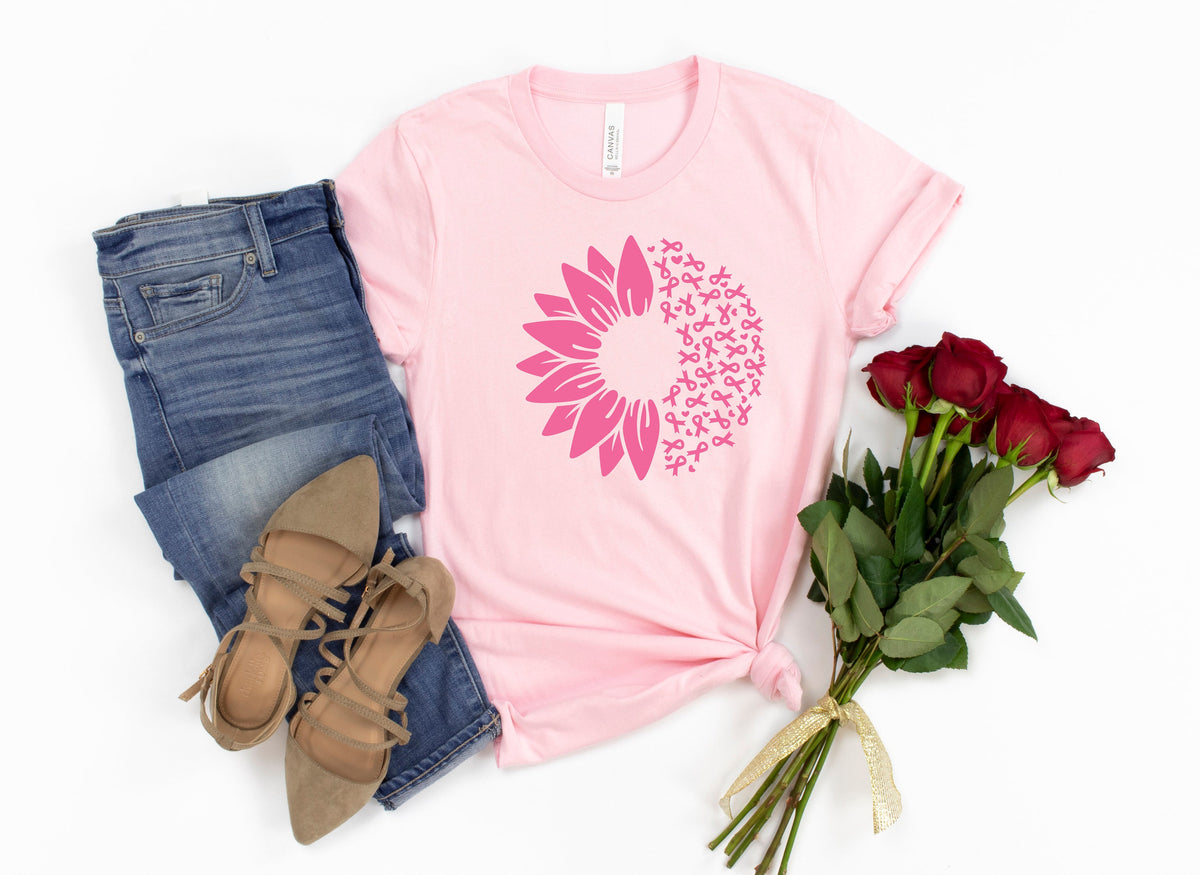 Cancer Awareness Sunflower Tee: Support Gift, Cancer Warrior Shirt
