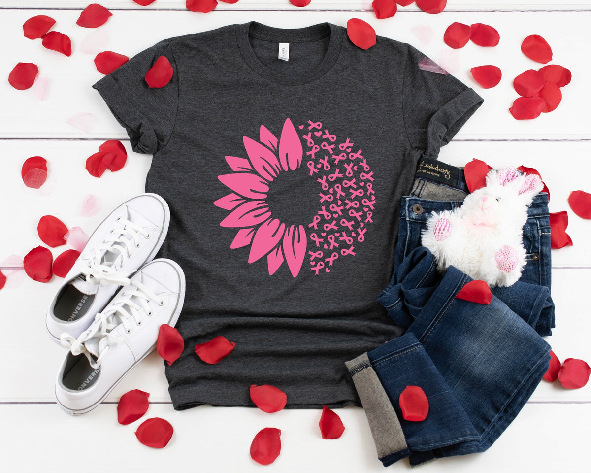 Cancer Awareness Sunflower Tee: Support Gift, Cancer Warrior Shirt