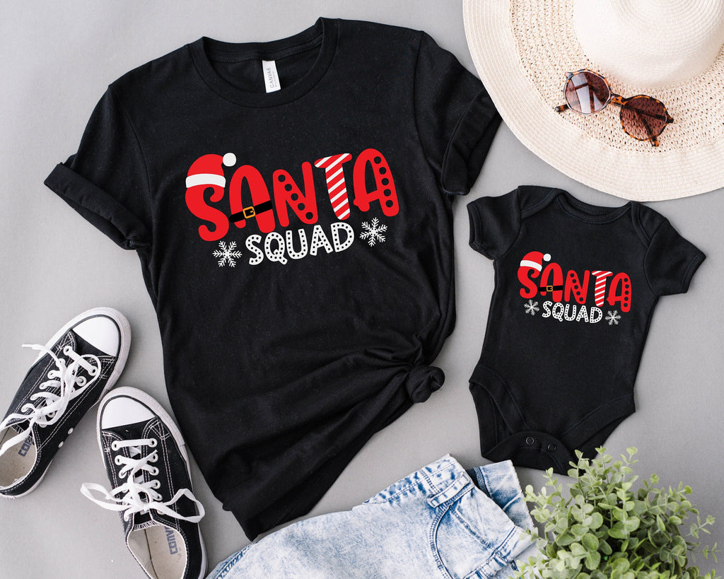 Santa Squad Christmas Matching Shirt: Family Crew Reunion