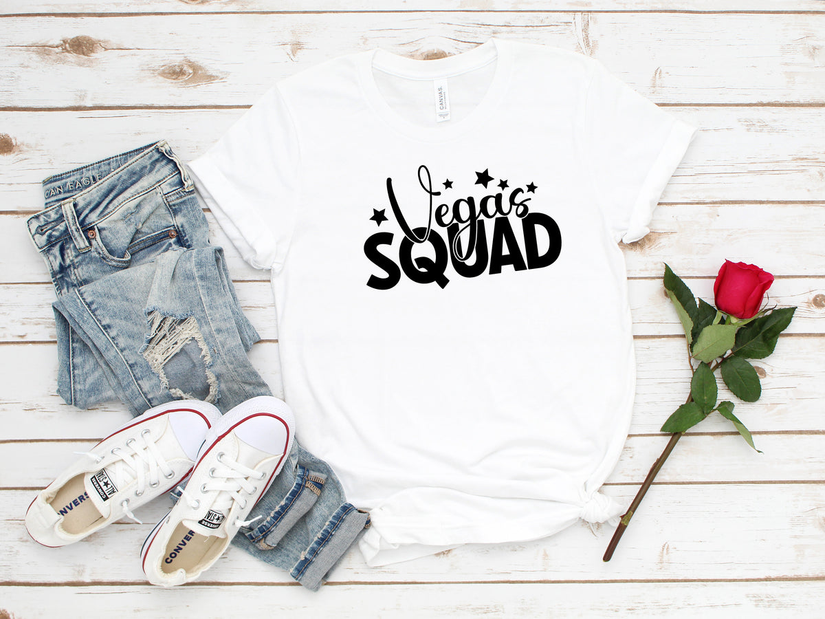 Vegas Squad Shirt: Bachelorette Party, Girl's Trip Tee