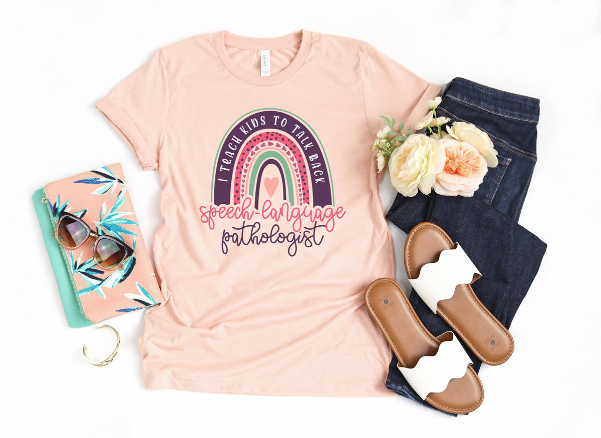Speech Language Pathologist Rainbow Shirt - SLP Therapy Tee