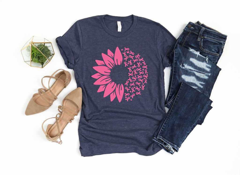 Cancer Awareness Sunflower Tee: Support Gift, Cancer Warrior Shirt