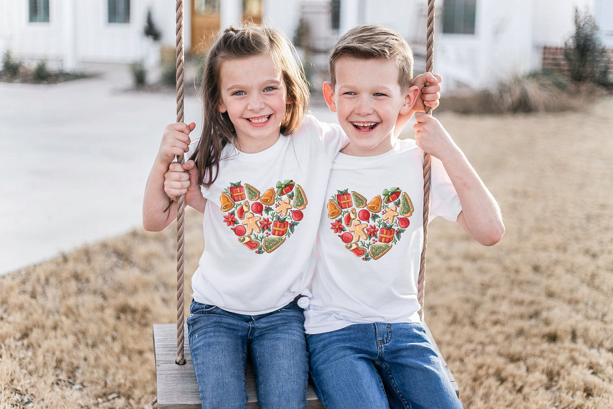 Christmas Cookies Heart Shirt, Holiday Tee