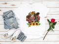 Sunflower Cow Graphic Tee - Farm Life Shirt