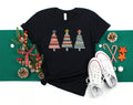 Watercolor Christmas Trees Shirt, Holiday Tee