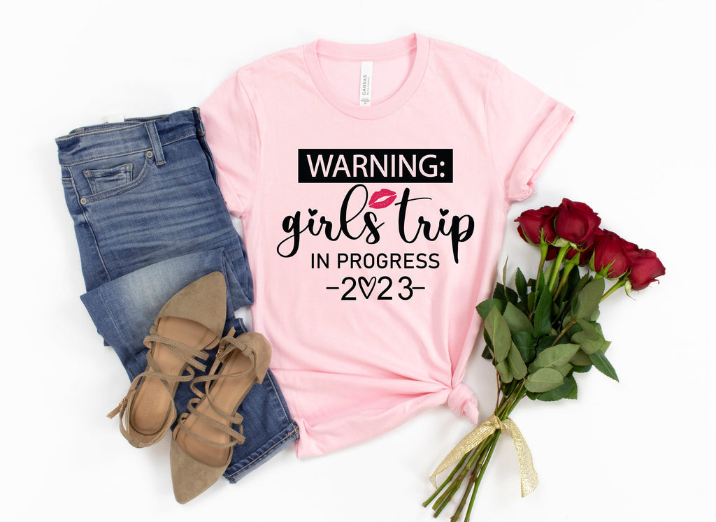 Warning Girls Trip Shirt, Matching Vacation Tee
