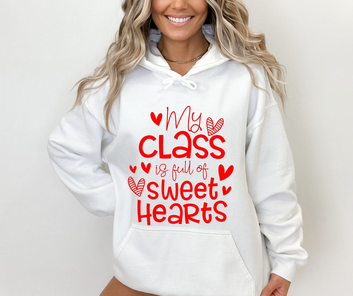 Sweet Hearts Teacher Valentine's Day Sweatshirt